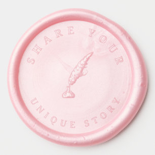 Ink Bottle & Quill Wax Seal Sticker