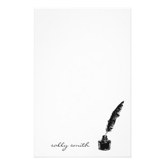 Ink Bottle w/ Quill Stationery