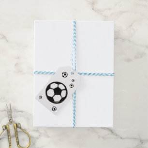 Ink Brush Soccer Ball – Sports Illustration on Gift Tags