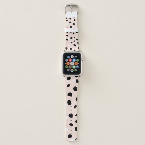 Ink Brush Strokes Artistic Texture Apple Watch Band