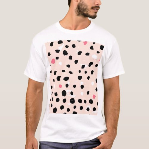 Ink Brush Strokes Artistic Texture T_Shirt