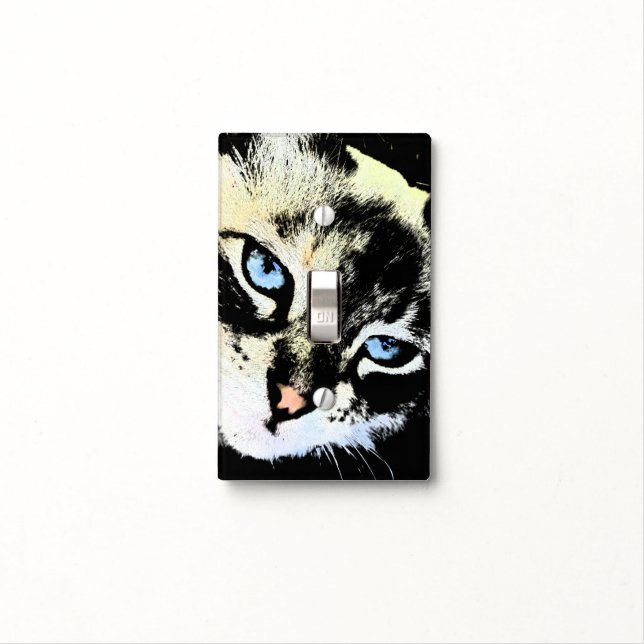 Ink Cat Light Switch Cover (In Situ)