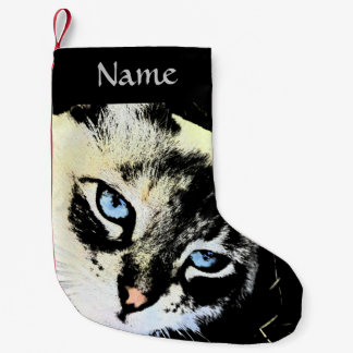 Ink Cat Small Christmas Stocking
