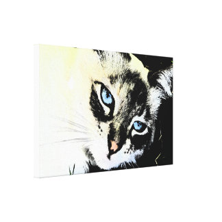 Ink Cat Wrapped Canvas