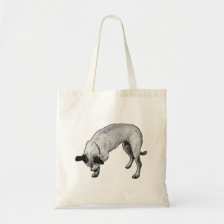 Ink-Dot Terrier Carry Tote Bag
