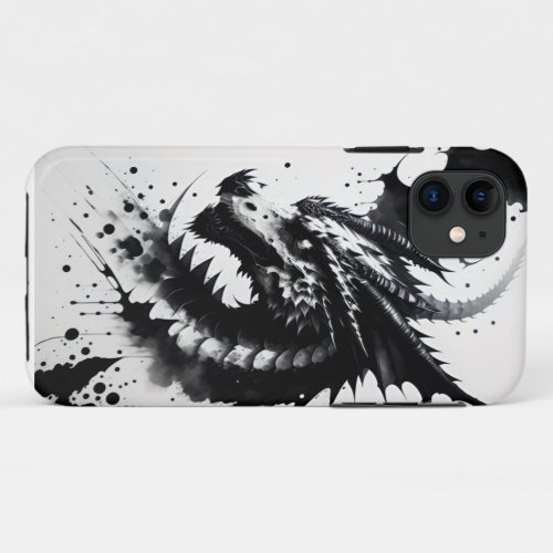 Ink Dragon Head phone case