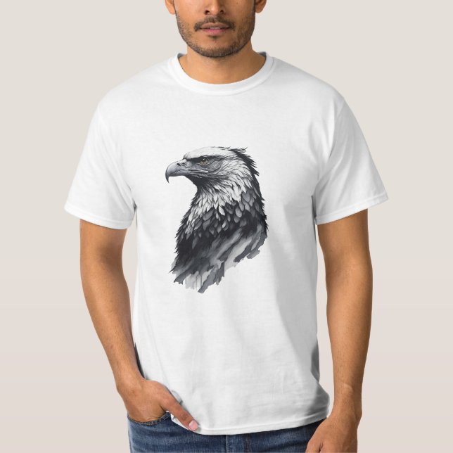 Ink drawing Eagle head T-Shirt (Front)
