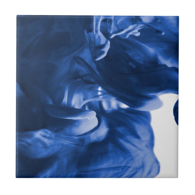 ink drop ceramic tile (Front)