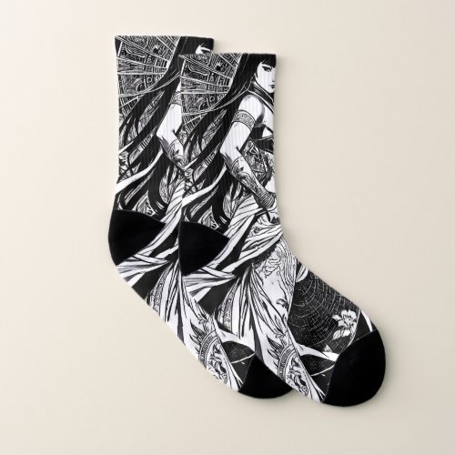 Ink Enigma Unleash Your Inner Heroine  Socks