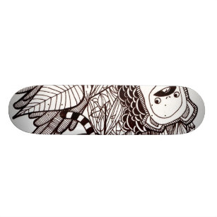 ink explosion skateboard deck