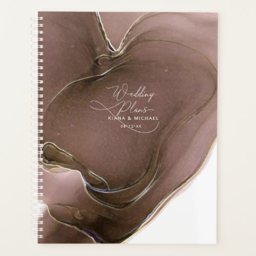 Ink Flow Wedding Taupe ID762 Planner