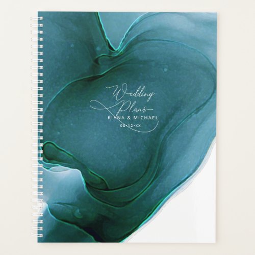 Ink Flow Wedding Teal ID762 Planner