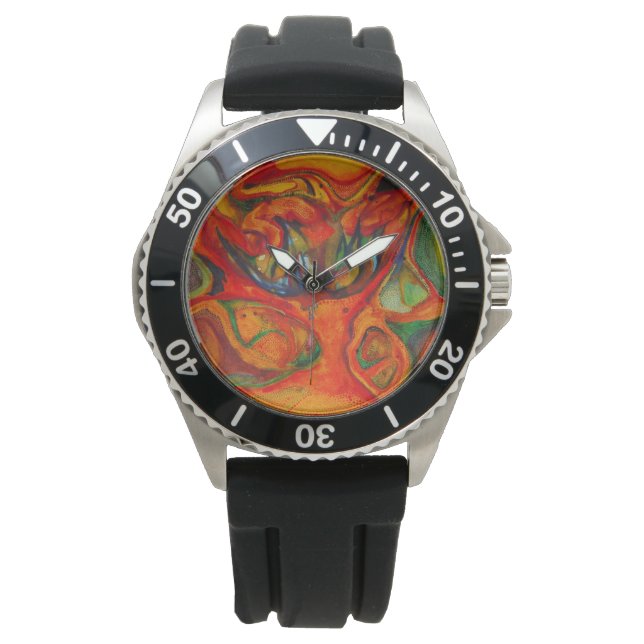 Ink flower watch (Front)
