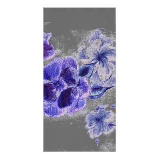Ink Flowers Bookmarker Card