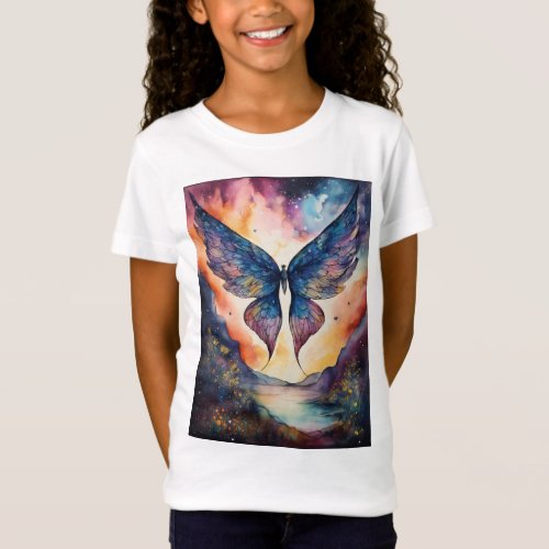 Ink Flutter Mystical Butterfly Pair T_Shirt