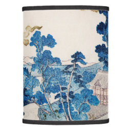 Ink Graphic Asian Gardens Landscape  Lamp Shade