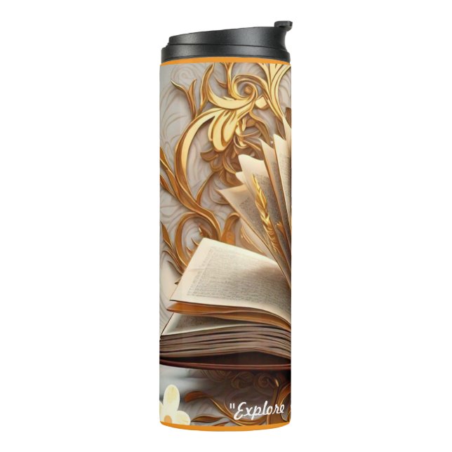 "Ink & Inspiration" Thermal Tumbler (Rotated Left)