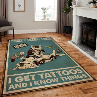 Ink & Interiors: Tattoo-Imprinted Area Rugs