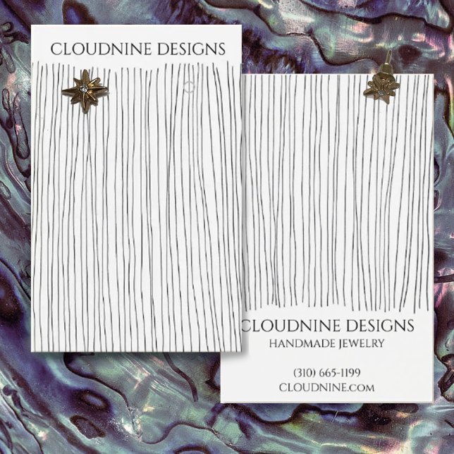 Ink Lines Earring Necklace Jewelry Display Card (Creator Uploaded)