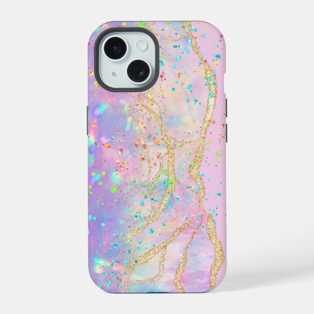  ink marble design iphone case (Back)