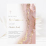 ink marble | First Communion girl  Invitation