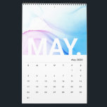 Ink Marble Texture Modern Monthly Calendar<br><div class="desc">This stylish monthly calendar design features beautiful ink texture and simple typography. A great home decor item for yourself or as a gift.</div>
