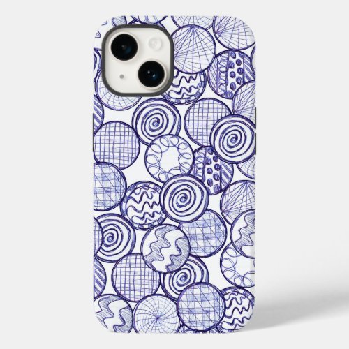 Ink Pen Doodle Drawings Case_Mate iPhone 14 Case