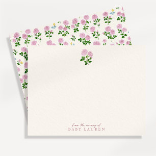 ink Roses Cottagecore Nursery Note Card