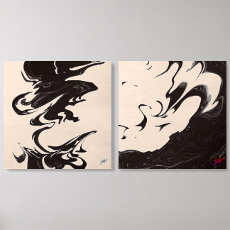 Ink Spillz Wood Photo Tile