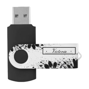 Ink-splashed Bloom Flash Drive