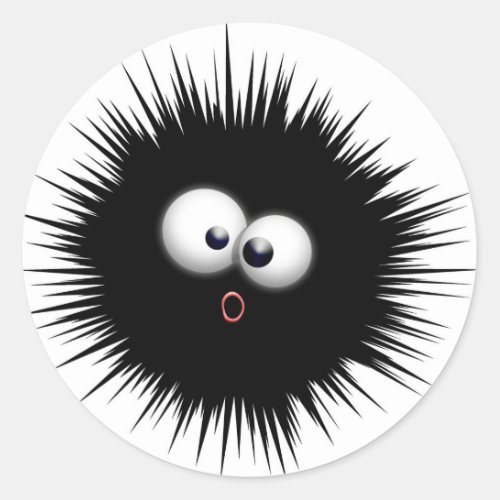 Ink Splat Cartoon Classic Round Sticker