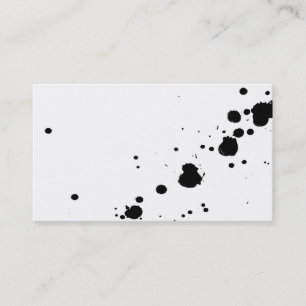 ink splatter custom business card template