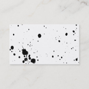 ink splatter custom business card template