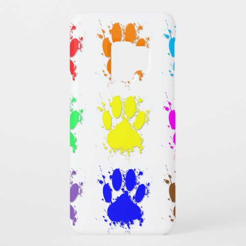 Ink Splatter Dog Paw Pattern Case_Mate Samsung Galaxy S9 Case