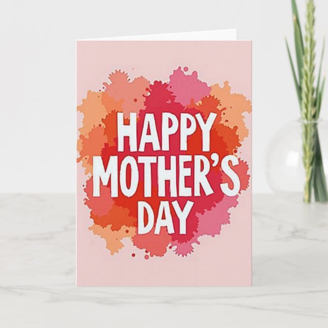 Ink Splatter Happy Day Card (Front)
