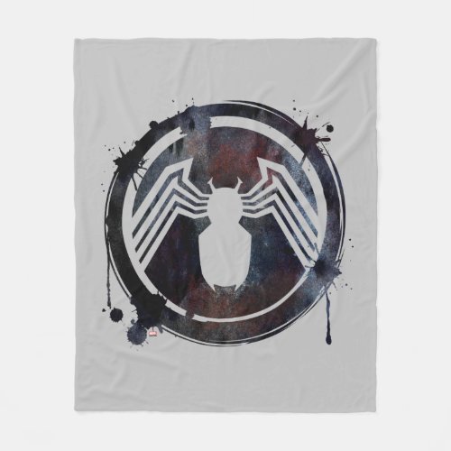 Ink Splatter Venom Logo Fleece Blanket