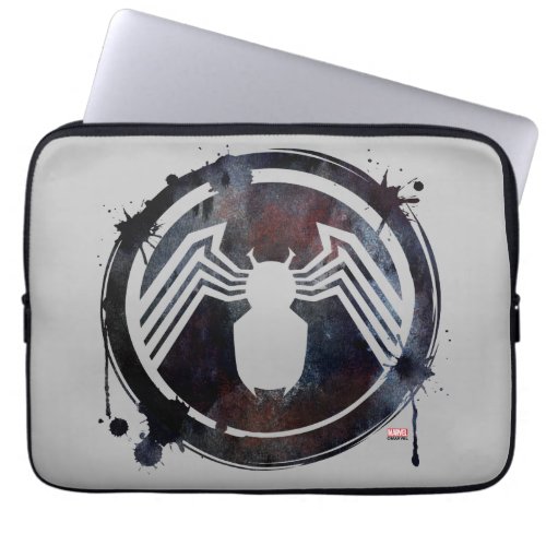 Ink Splatter Venom Logo Laptop Sleeve