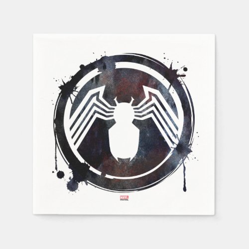 Ink Splatter Venom Logo Napkins
