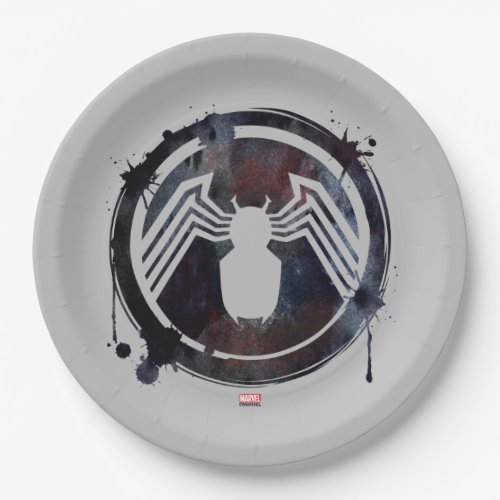 Ink Splatter Venom Logo Paper Plates