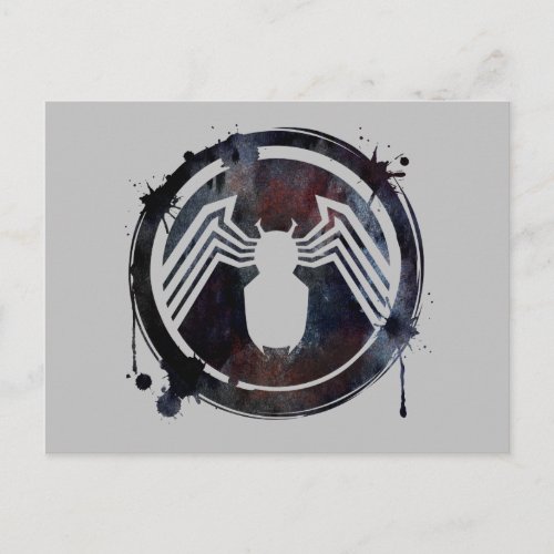 Ink Splatter Venom Logo Postcard