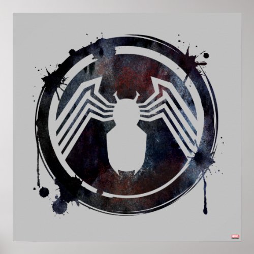 Ink Splatter Venom Logo Poster