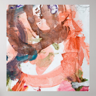 Ink stains on white paperabstract, acrylic, art, a poster