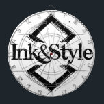 Ink&Style Dart Board<br><div class="desc">Be the first to have it! Introducing Ink&Style's first official work, a unique design that combines elegance, artistic strokes, and character geometry. This piece is more than a logo: it's a statement of style, creativity and visual identity. Ideal for decorative paintings, puzzles, bags, posters or any object with a soul....</div>