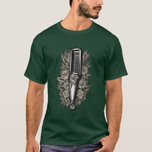 Ink  Style  Traditional Flash Tattoo Design T_Shirt