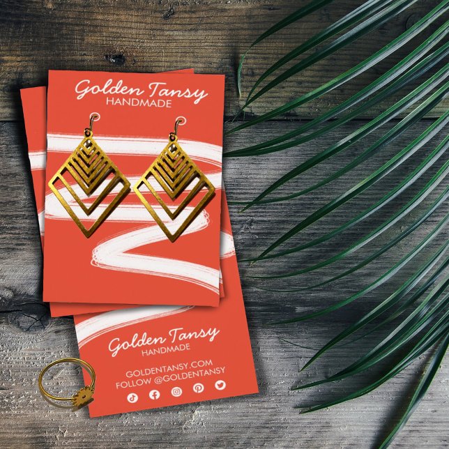 Ink Swipe Earring Necklace Jewelry Display Card (Creator Uploaded)