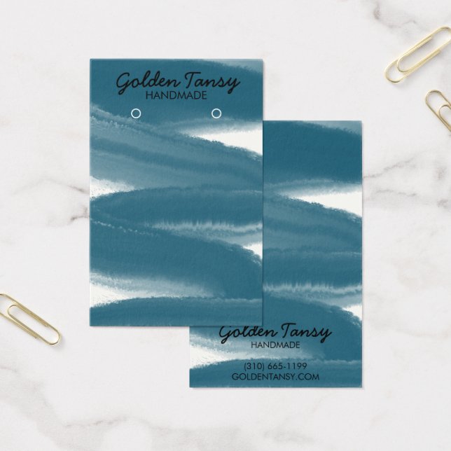 Ink Swipe Earring Necklace Jewelry Display Card (Office)