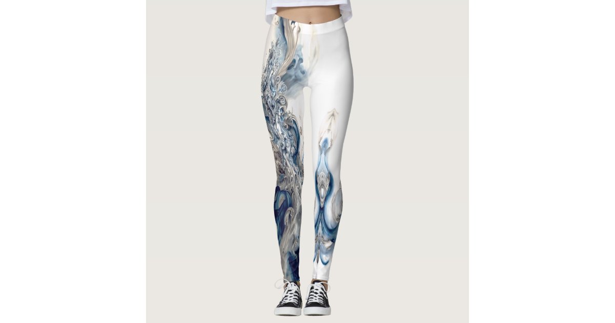 Ink Swirl Leggings | Zazzle