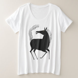 Ink Talking Fantasy V01 HORSE Plus Size T-Shirt