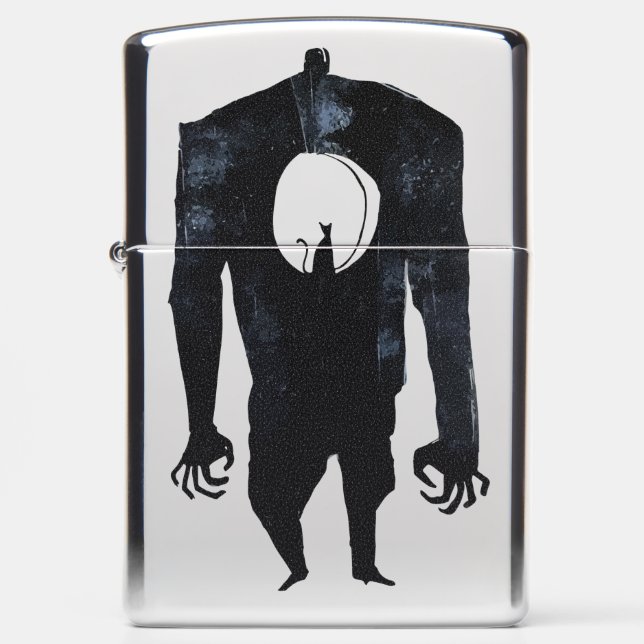 Ink Talking Fantasy V06 A Cat from hell Zippo Lighter (Front)