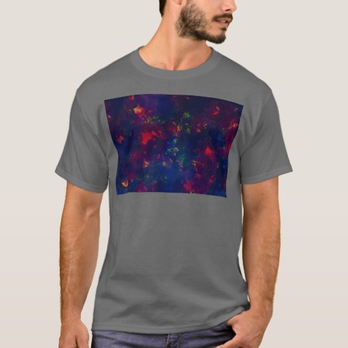 Ink Wash Natural Deep Blue Opal T_Shirt